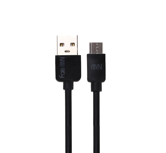 Кабель USB <--> microUSB  2.0м FAISON FX1 чёрный