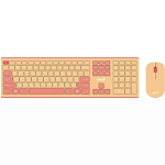 Клавиатура+мышь БП ACER розовый/бежевый