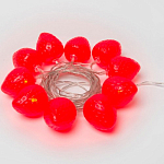 Гирлянда "Нить - с насадками" 4 м, «Клубника», IP2