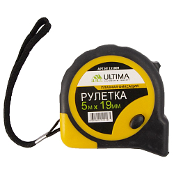 Рулетка  5м х 19мм ULTIMA 131009 обрезиненный корпус
