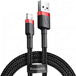 Кабель USB <--> Lightning  2.0м BASEUS Cafure черный с красным (CALKLF-C19)