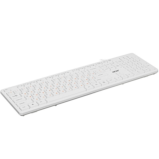 Клавиатура ACER OKW123 белый USB