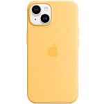 Силиконовый чехол SILICONE CASE для iPhone 14 Sun Glow (MagSafe + анимация NFC Clear) c LOGO