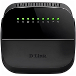Роутер WiFi D-LINK DSL-2640U/R1A ADSL2+ черный (Annex A)(Уценка)