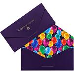 Конверт подарочный «С Днем Рождения», софт тач, тиснение, 19×9.2 см 7461160