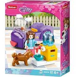 Конструктор SLUBAN Дрессировка питомца, 91 дет., 2 фигурки