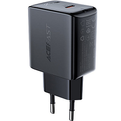 Сетевое ЗУ 1Type-C ACEFAST A1, черный, 20Вт (арт.6974316280033)