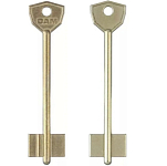 Заготовка ключа САМ-4 (101*22,6*14,3 мм) РФ, латунь жёлт.