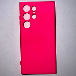 Задняя накладка ZIBELINO Soft Case для Samsung Galaxy S24 Ultra (фуксия)