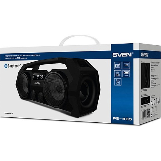 Колонка портативная SVEN PS-465 черная
