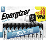 Элемент питания ENERGIZER LR06 BL10+10 MAX PLUS (120)