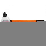 Сумка спортивная на пояс 45х9 см с бутылкой 15х8х3 см, 2 кармана, цвет оранжевый   4135232