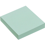 Блок с липким краем 51 мм х 51 мм, 100 листов, пастель, зелёный 5491836