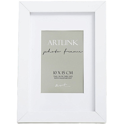 Фоторамка МДФ "Ellis" 10x15 см, с паспарту, белый 9335835
