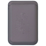 Кошелек для карт iPhone Silicone Wallet MagSafe с лого (№7 Серый)