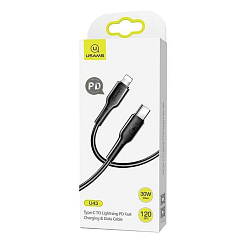 Кабель Lightning <--> Type-C  1.2м USAMS US-SJ406 U43, чёрный