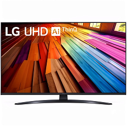 Телевизор LG 43UT81006LA.ARUB черный, 43"