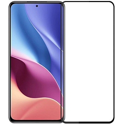 Противоударное стекло 3D NONAME для Xiaomi Redmi Note 13, черное, полный клей, в техпаке