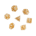 Кости игральные, дайсы для D&D "Янтарь", 7 шт 6935248
