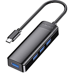 USB-Хаб Kakusiga KSC-1409-N 4USB 3.0 0.2 м на Type-C черный