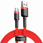Кабель USB <--> Type-C  1.0м BASEUS Cafule CATKLF-B09, красный