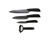 Набор керамических ножей 4 в 1 Xiaomi Huo Hou Nano Ceramic Knife Black