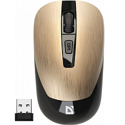 Мышь БП DEFENDER Wave MM-995 золото, бесшумн