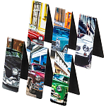 Закладки для книг МАГНИТНЫЕ, "RETRO CARS", набор 6 шт., 60x20 мм, BRAUBERG, 113158
