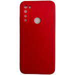 Задняя накладка ZIBELINO Soft Matte для Xiaomi Redmi Note 8 2021/2019 (красный) с микрофиброй