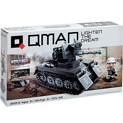 Конструктор Qman Вторая мировая война «Военный танк», 218 деталей 10858474