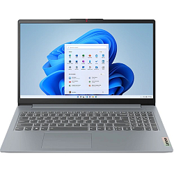 Ноутбук 15.6" Lenovo IdeaPad Slim 3 15AMN8 (AMD Ryzen 5-7520U/ 8GB/ SSD 256 GB/ AMD Radeon 610M/ DOS) (82XQ0006RK), Arctic Grey
