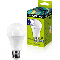Лампа светодиодная ERGOLUX A60 17W/6500K/E27