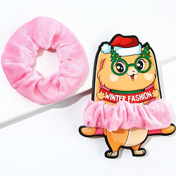 Резинка для волос «Winter fashion»,(1 шт.) d= 9 см.