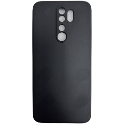 Задняя накладка ZIBELINO Soft Matte для Xiaomi Redmi Note 8 Pro (черный) с микрофиброй