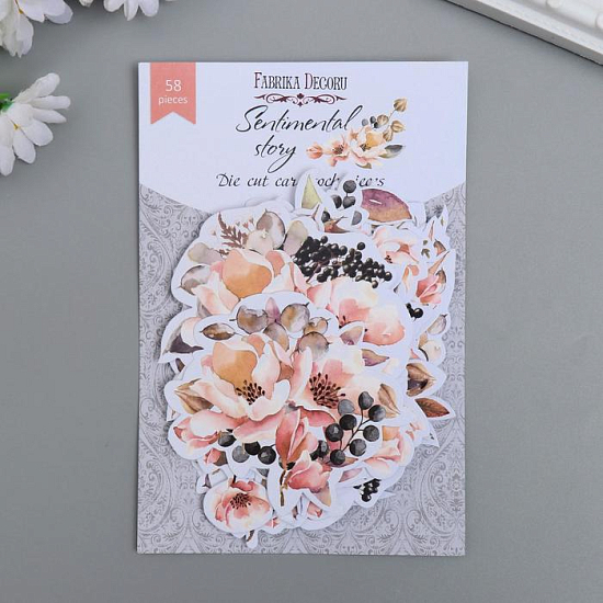 Набор высечек "Sentimental story" 58 шт 5490502