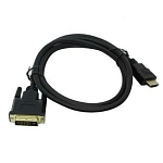 Кабель HDMI <--> DVI  3.0м EXEGATE EX284907RUS  HDMI-DVI ExeGate EX-CC-HDMIM-DVIM-3.0 (19M/25M, dual link, 3м, 2 фильтра, позолоченные контакты)