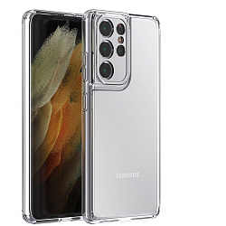 Силиконовый чехол CLEAR CASE для Samsung Galaxy S21 Ultra прозрачный