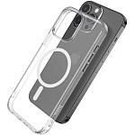 Задняя накладка HOCO Magsafe для iPhone 14 Pro Max, глянец, прозрачный (Magnetic series)
