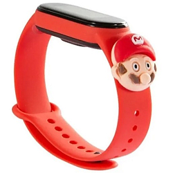 Силиконовый ремешок NONAME для Xiaomi Mi Band 5 Cartoon (Mario)