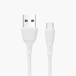 Кабель USB <--> Type-C  1.0м CELEBRAT FLY-2T белый