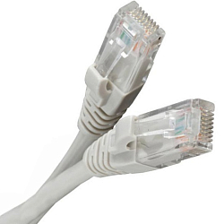 Патч-корд  3.0м HYPERLINE U/­UTP, Cat.5e, LSZH, серый