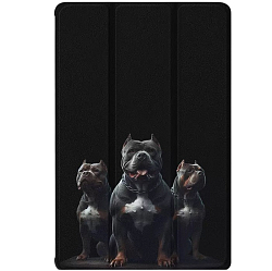 Чехол футляр-книга ZIBELINO для Xiaomi Pad 7/7 Pro 11.2" (черный) 1440 ГОРДЕЛИВЫЕ ПИТБУЛИ