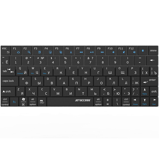 Клавиатура JETACCESS SLIM LINE K7 BT черный