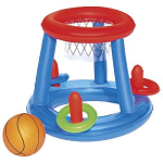 Набор для игр на воде Bestway Баскетбол d=61 см, корзина, мяч, 3 кольца, от 3 лет, 52190 