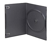 Футляр 1DVD 9mm UNIBOX  (черный глянец) (150)