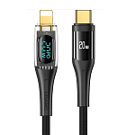Кабель Lightning <--> Type-C  1.2м USAMS US-SJ588, черный, 20Вт