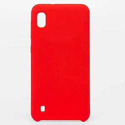 Задняя накладка SILICONE case NEW для Samsung Galaxy A10s красная