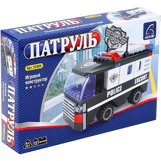 Конструктор AUSINI "Патруль: Полицейский фургон" (58 деталей)