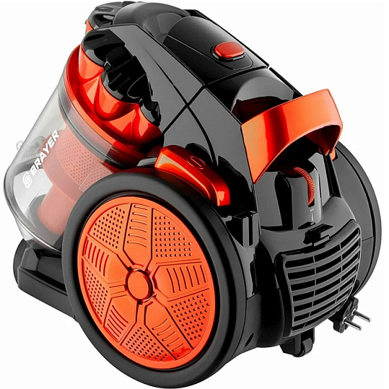 Пылесос BRAYER BR4201 черный/оранжевый