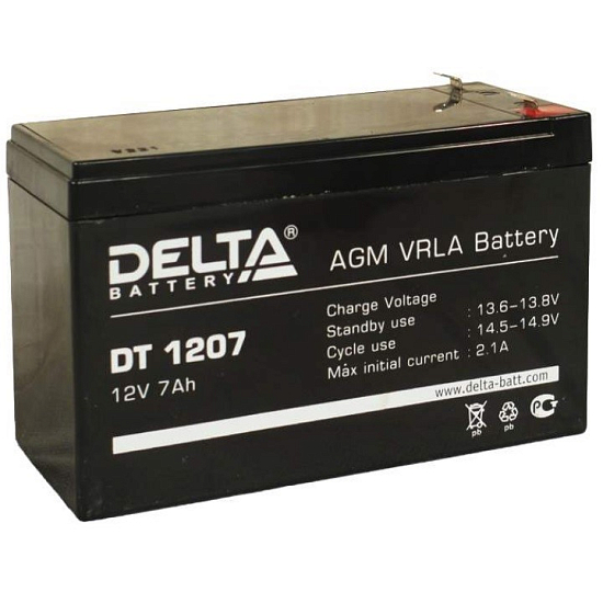 Батарея для ИБП Delta DT 1207 (12V, 7Ah)